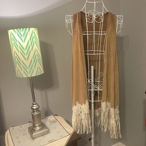 Red Camel Faux Suede Vest, size 1X